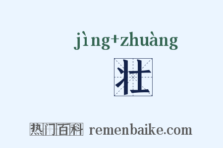 靘壮是什么意思的图片